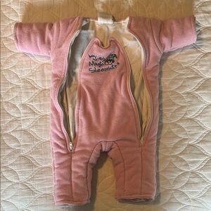 Cozy Pink Magic Merlin Sleepsuit for Baby
